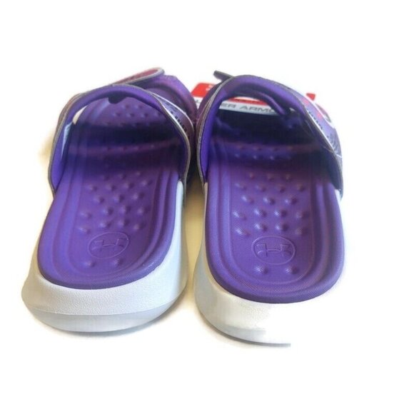 Under Armour Womens Size 6 Ansa Studio International Womens Day Slides Purple - Picture 7 of 9